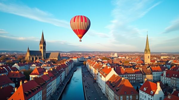 Changez de perspective avec un vol en montgolfière à Lille